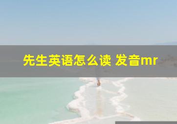 先生英语怎么读 发音mr